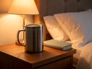 秋の夜 白湯 マグカップ