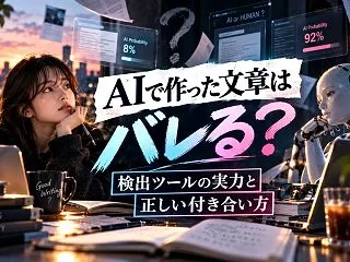 AIで作った文章はバレる？検出ツールの実…