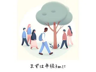 まずは半径3ｍに笑顔の種をまく