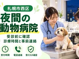 【札幌市西区】夜間対応の動物病院はある？…