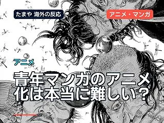 青年マンガのアニメ化は本当に難しい？海外…
