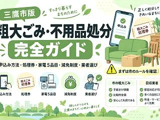 三鷹市で不用品回収を頼むなら｜粗大ごみと…