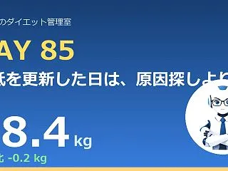 100.6→78.4kg｜最低を更新した…