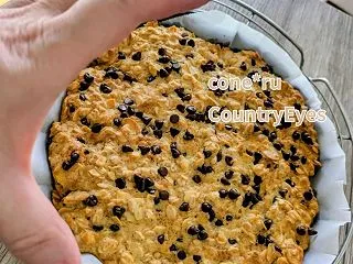 大きなオートミールチョコクッキー