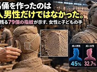 兵馬俑を作ったのは成人男性だけではなかっ…