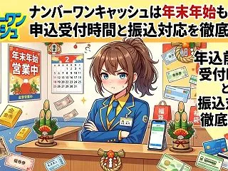 ナンバーワンキャッシュは年末年始も営業？…