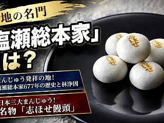 【塩瀬総本家】日本三大まんじゅう「志ほせ…