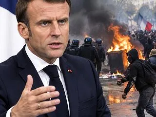 デモ暴徒化、フランス大統領が非難「正当化…