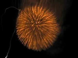 季節外れの花火だけど