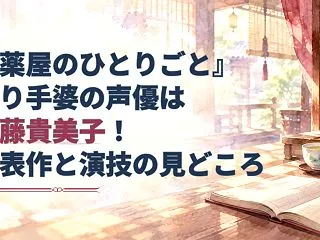 『薬屋のひとりごと』やり手婆の声優は斉藤…