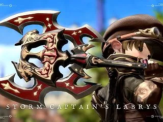 蒸気戦艦の錨のような黒渦団の戦士斧『ロミ…