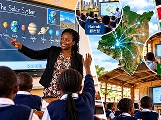 ケニアの学校に電子黒板が続々導入！ ～教…