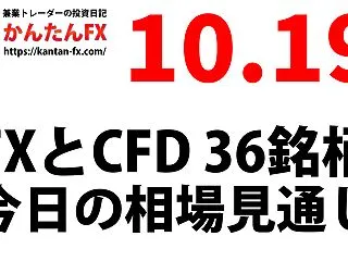 10月19日：FXとCFD市場の相場見通…