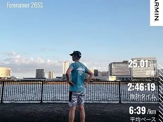 起伏走25km＠豊洲大橋