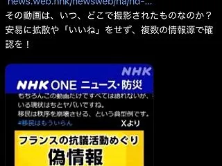 【悲報】NHK、当初「パリ暴動で『移民が…