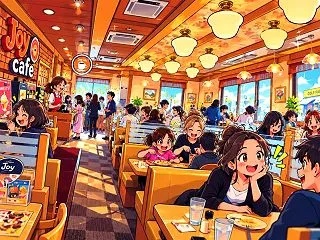 ジョイフルの日替りランチとポテトフライ
