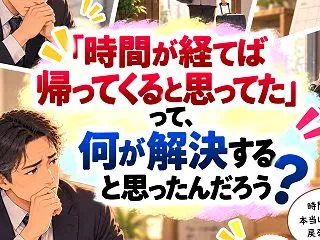 「時間が経てば帰ってくると思ってた」って…