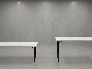 長机をハイカウンターに変更する空間演出プ…