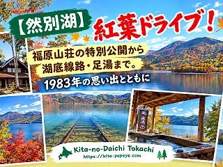 【然別湖】紅葉ドライブ！福原山荘の特別公…
