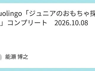Duolingo「ジュニアのおもちゃ探し…