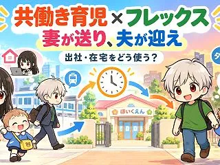 共働き育児でフレックス勤務をどう使う？出…
