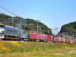 EF66 バルサン被弾 安土にて