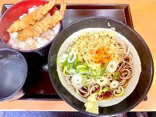 そば処 亀島（茅場町）冷たぬきそば 海老…