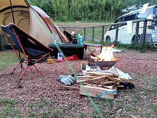 館山の温泉があるキャンプ場へ②