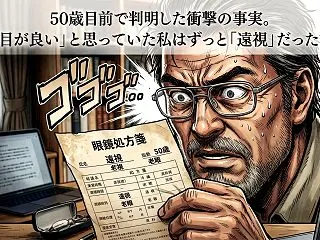 50歳目前で判明した衝撃の事実。「目が良…