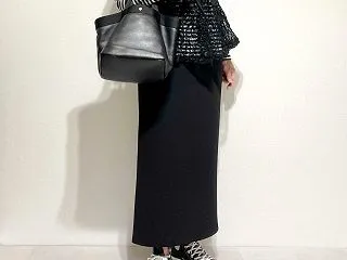 夏に買ったしまむらレースジレで秋コーデ