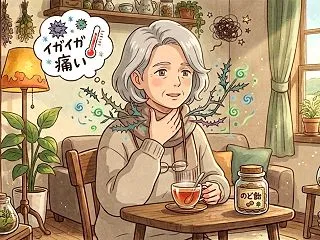 64歳、喉のイガイガの、その後。