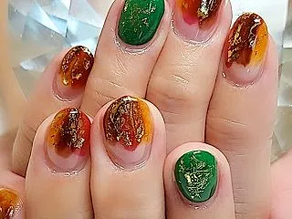 深みカラーの秋色ニュアンス♪〖6週間長持…