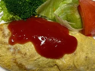 オムライスの夕飯☆城南宮へ行って来ました…
