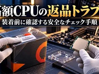 高額CPUの返品すり替え報道に学ぶ、開封…