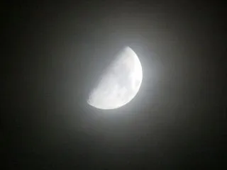 今日の月＆明後日は真夏日？