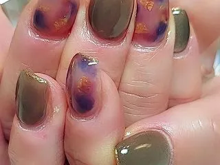 秋色にきらめくくすみニュアンス♪〖6週間…