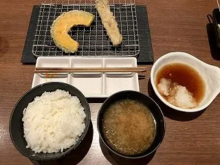 鮭と天ぷら