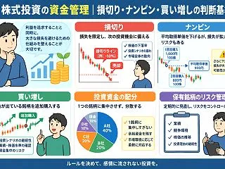 株式投資の資金管理｜損切り・ナンピン・買…