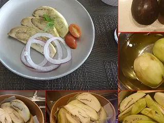 蒸し茄子を作りました。