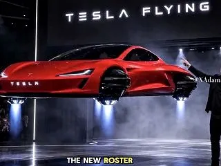 テスラ、「空飛ぶクルマ」披露 気体を噴射…