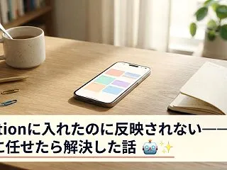 Notionに入力したのにGoogleカ…