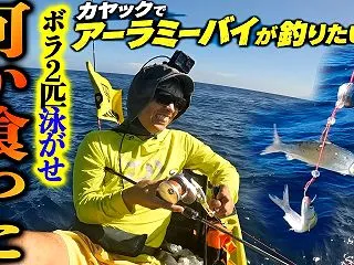 【カヤックでアーラミーバイが釣りたい #…