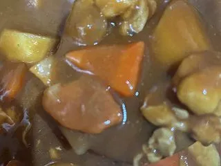 チキンカレーの夕食♡