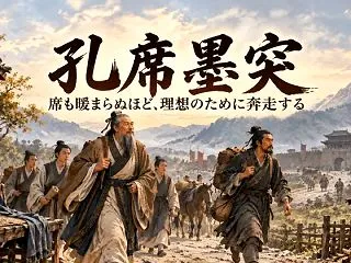 孔席墨突とは？孔子の席は暖まらず、墨子の…
