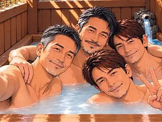 紅葉と温泉