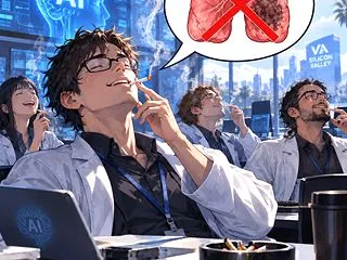 「AI研究者たちの間で広がっている喫煙」