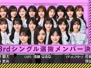 乃木坂46、43rd『君ロス』選抜発表の…