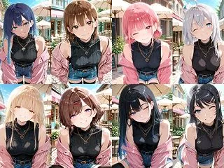 【生成AI画像】「甘辛ストリートコーデ」…