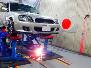 スバル レガシィ BH5 アライメント調…