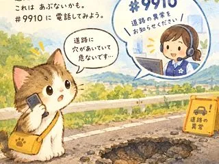 道路の異常は＃9910